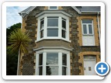 PVCu sliding sash bay windows